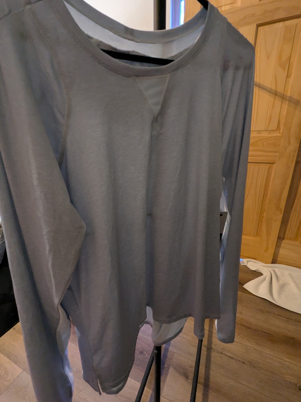 New With Tag Lucky in Love Long Sleeve Tee in Slate Gray